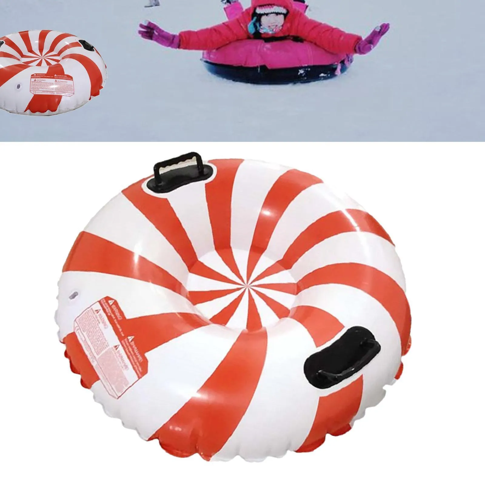 35 Inch Snow Sledge Inflatable Heavy Duty Snow Sled Tube PVC for Highly Tolerant