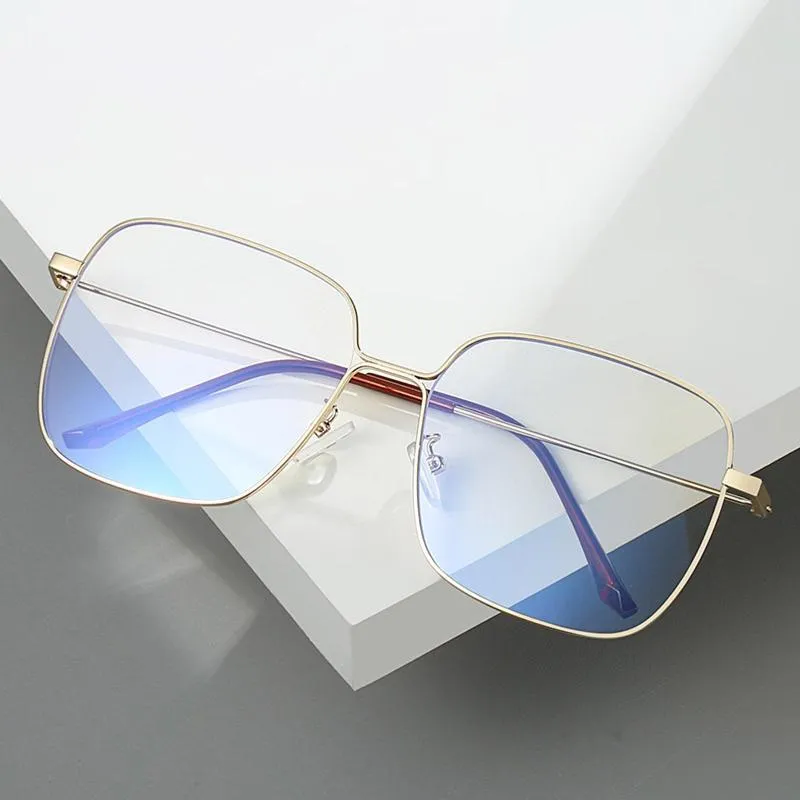 Lunettes de soleil à grande monture carrée, Anti-bleu, anti-éblouissement, avec lentille de changement de couleur, pour les voyages d'affaires et le bureau