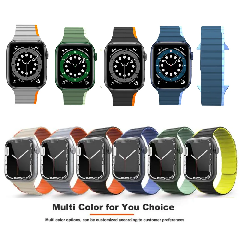 Duotone Loop Magnético Banda De Silicona Correa Pulsera Pulsera