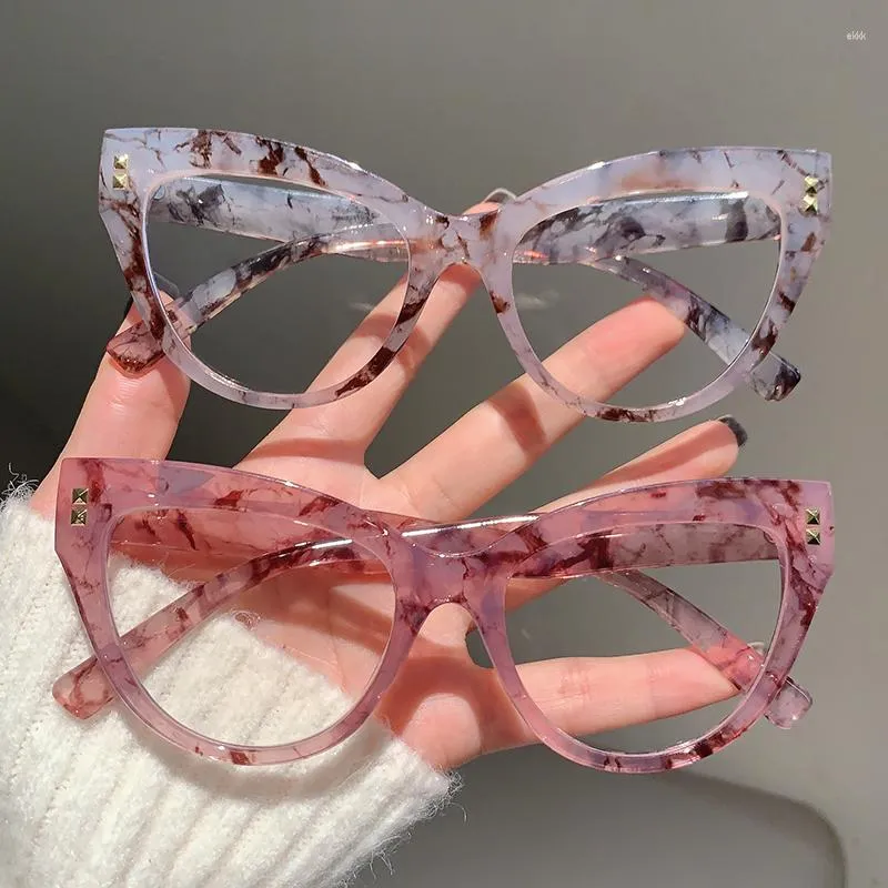 Солнцезащитные очки «кошачий глаз», женские очки с блокировкой синего света, 2023, модный дизайн, винтажные компьютерные оптические очки с бабочкой для женщин