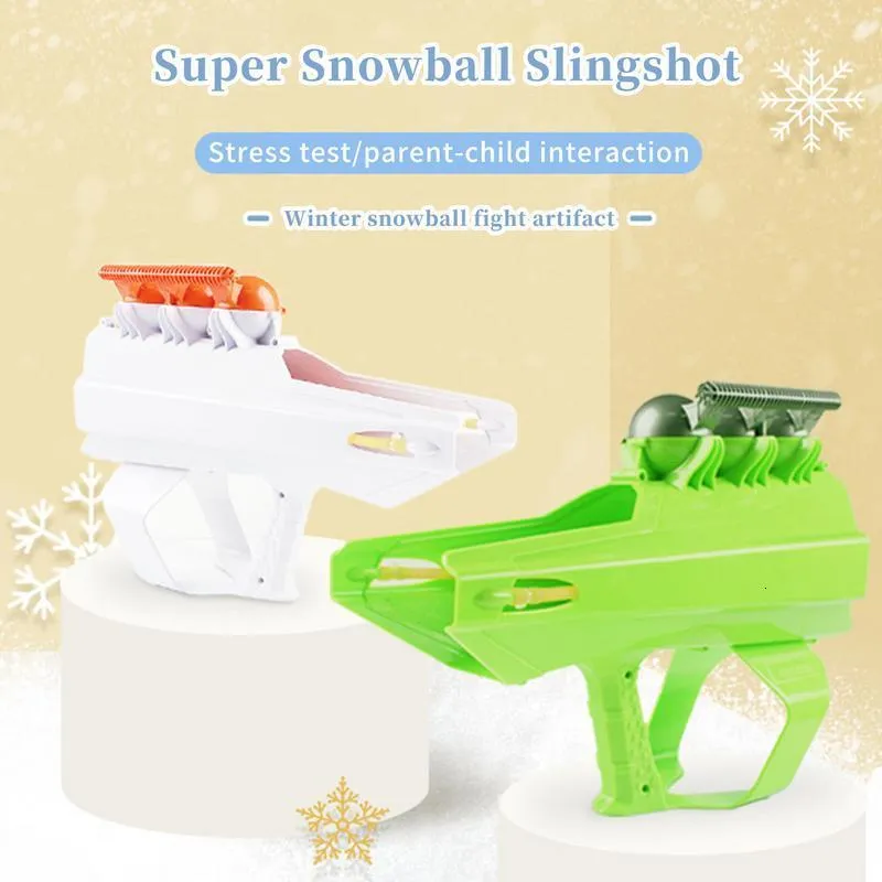 Snowding Snowball Cannon er Maker Round Shaper i Winter Snow Fight Game Toy dla dzieci 230922