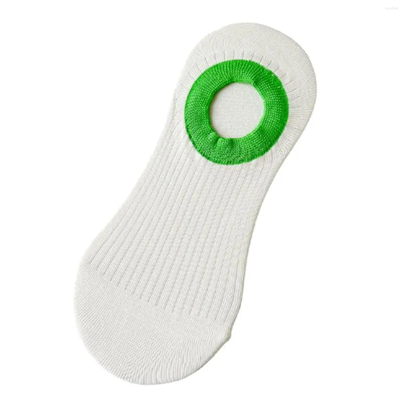 Women Socks Slipper For 2023 Non Slip Fruit White Shallow Mouth Mesh Breathable Summer Thin Short Cylinder