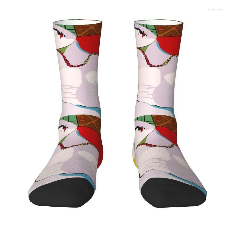 Chaussettes pour hommes Picasso's Dream Mens Crew Unisexe Nouveauté Impression 3D Pablo Picasso Robe