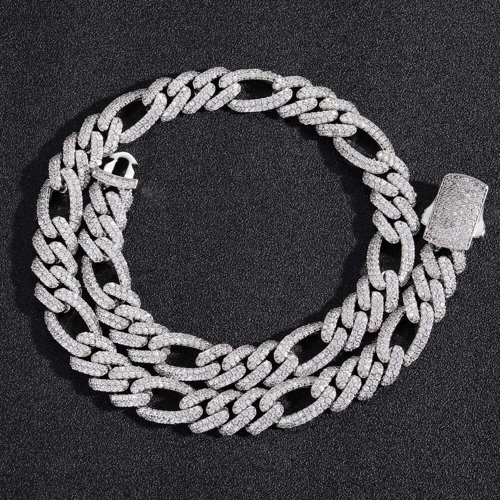 Collier cubain exagéré de personnalité 3 1 pour hommes, chaîne de collier Hip Hop de 12mm