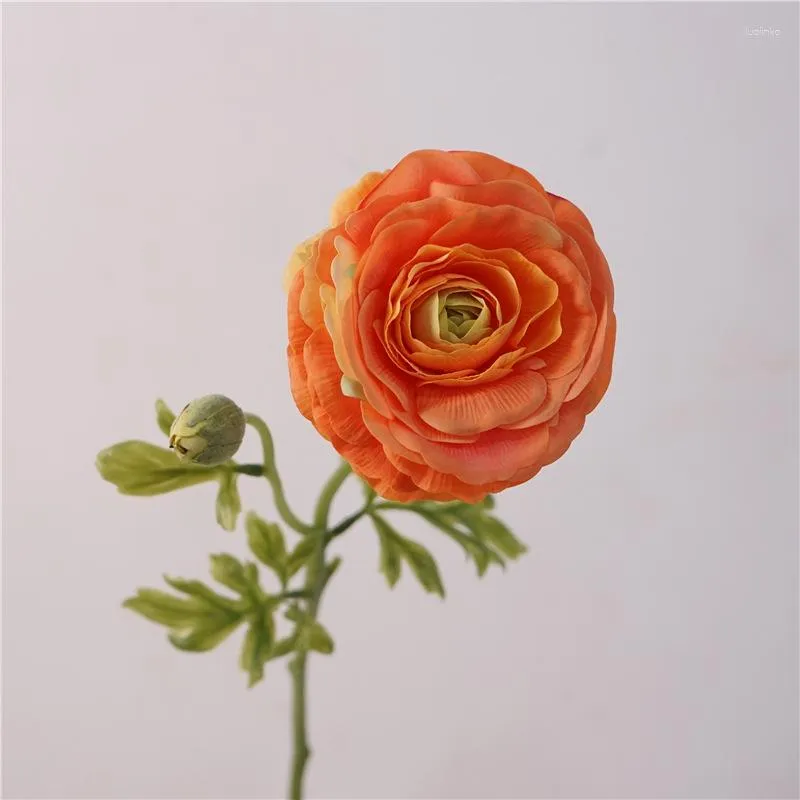 Decorative Flowers Artificial Feel Moisturizing Dew Lotus Real Touch Wedding Party Bridal Bouquet Home Decoration Ornaments