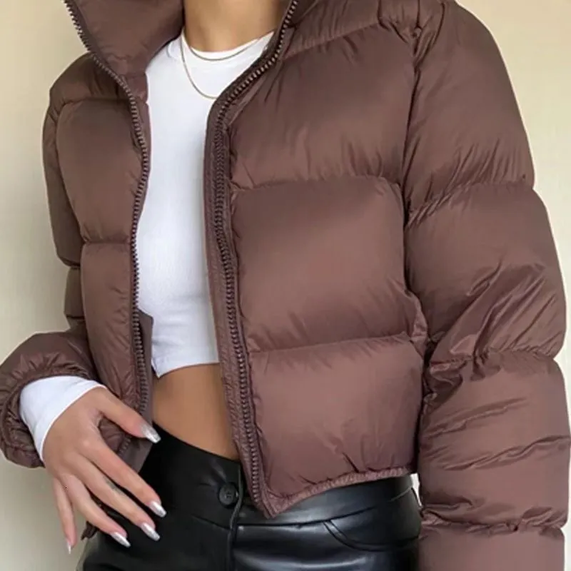 Mulheres Down Parkas Inverno American Down Jacket Mulheres Retro Jaqueta Street Style Roupas de Algodão Estilo Ocidental High-End Fashion Jacket 230923