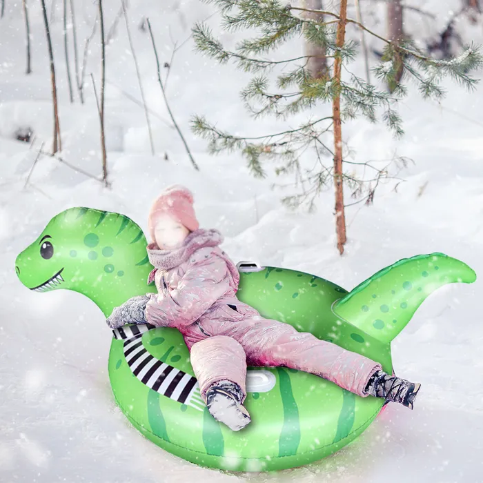 Luge épaissie Tube de neige traîneaux gonflables avec poignées jouets d'hiver Tube pour enfants adultes 230922