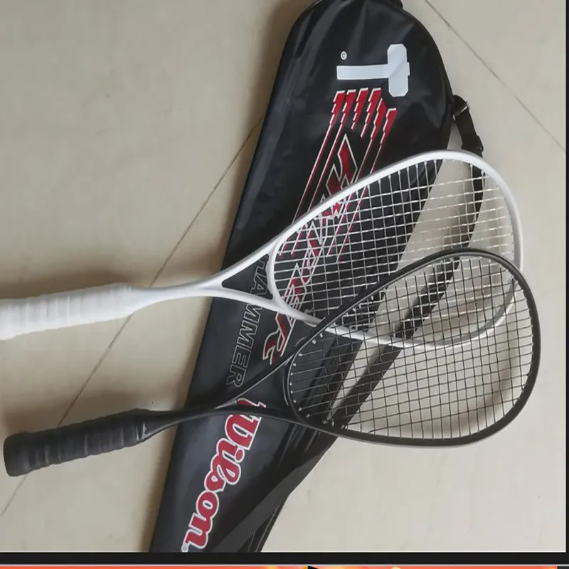 Squashschläger, Schläger aus Kohlefaser, Training und Unterhaltung, professionell, 2224 Pfund, 160 g, Erwachsene, Unisex, Tennis, mit Tasche 230922