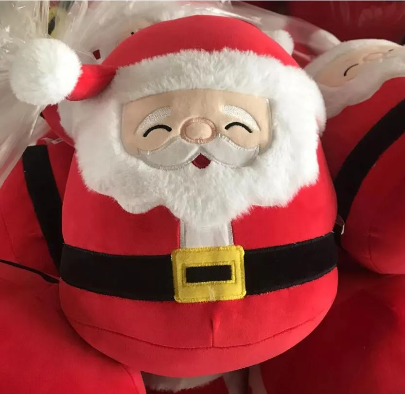 20cm30cm40cm 귀여운 플러시 인형 산타 클로스 엘크 눈사람 버섯 새 소프트 플러시 던지기 베개 아이 크리스마스 장난감