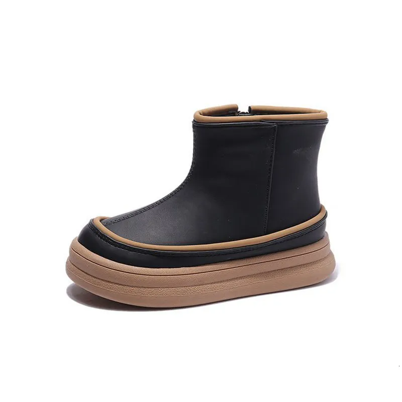 Stivali per bambini stivali corti ragazzi stivali in stile britannico stivali invernali autunno moda hightop stivali per bambini antislip antikick casual scarpe 230922