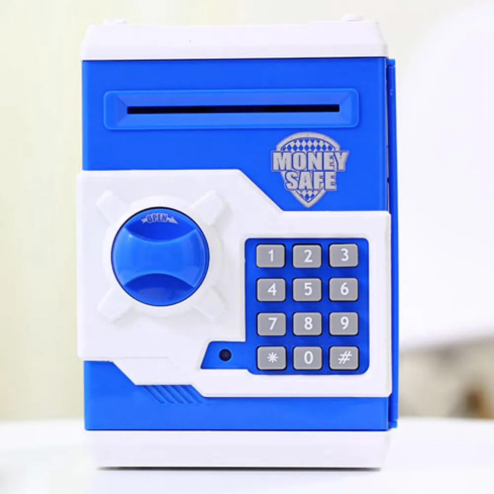 Comprar Hucha electrónica MINI cajero automático, caja de ahorro con  contraseña, Banco de dinero con huella dactilar simulada para efectivo