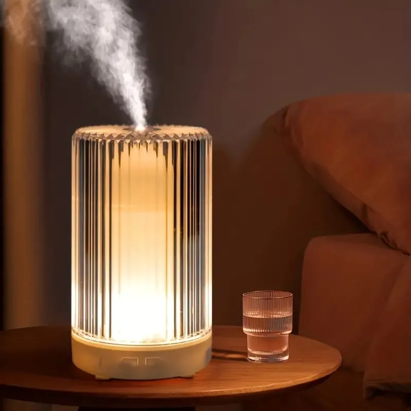 Diffusore per aromaterapia ad ultrasuoni da 1 pz 200 ml 7 colori con timer di spegnimento automatico senza acqua - Nebbia fredda, senza BPA, luci a LED