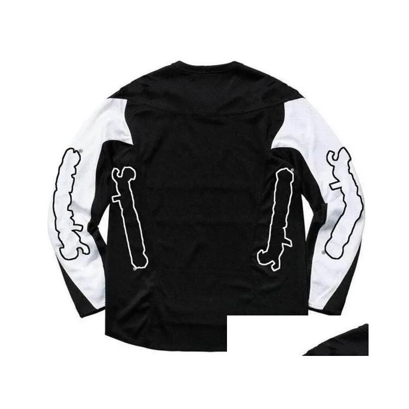 Motorcycle downhill jersey long sleeves, motocross polyester quick-drying T-shirt, the same style is customized