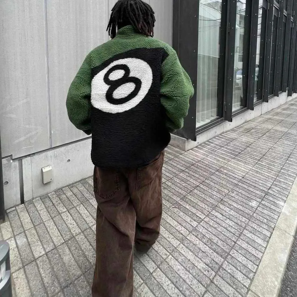 Men's Jackets Stusxi jackets for men Black No. 8 Ball Shake