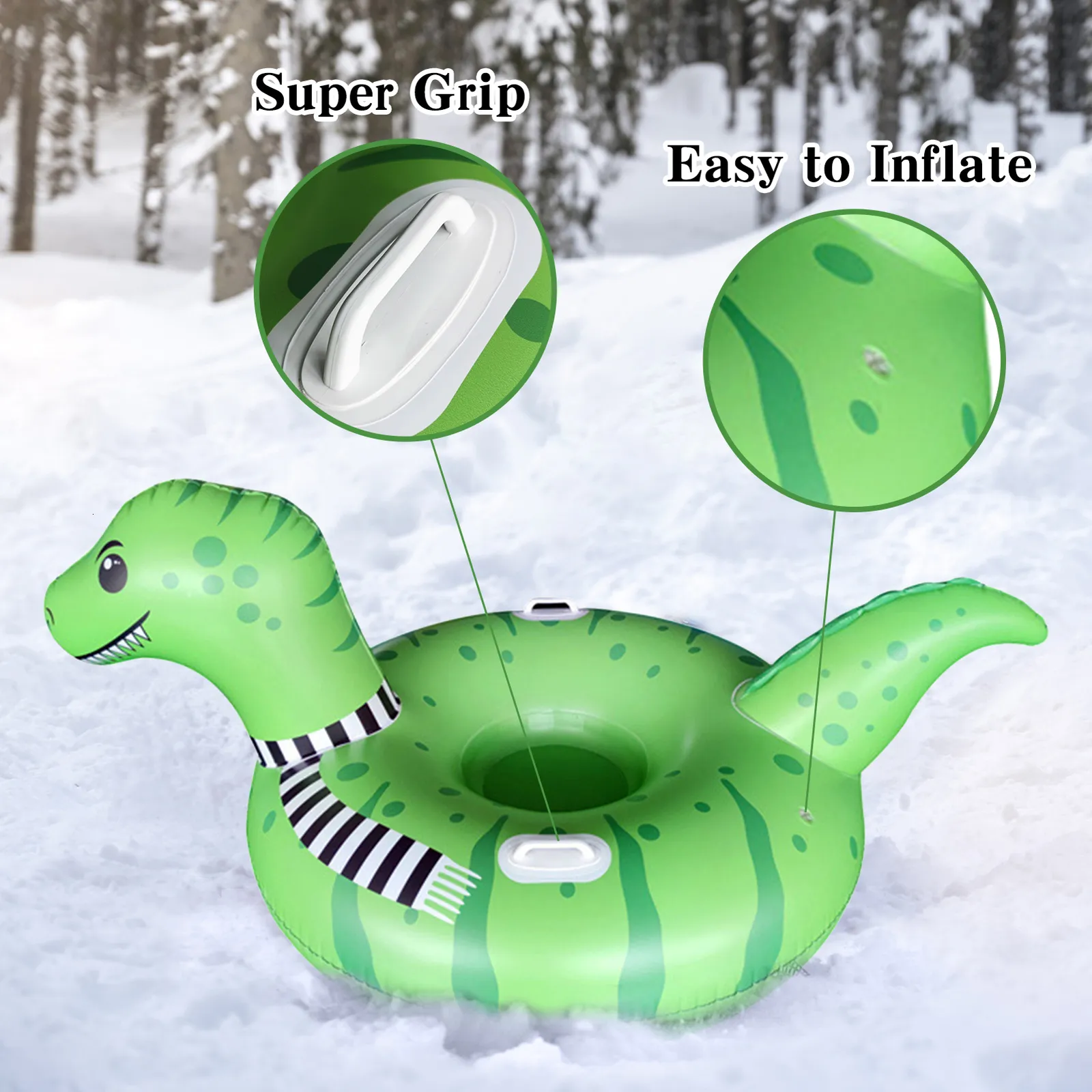 Acheter Traîneau gonflable à Tube de neige avec Double poignées