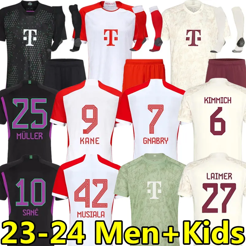 23 24 camisas de futebol Oktoberfest KANE MUSIALA SANE GNABRY KIMMICH GORETZKA MULLER DE LIGT DAVIES MUNIQUE camisa de futebol homens crianças kits 2023 2024 camisa de futebol