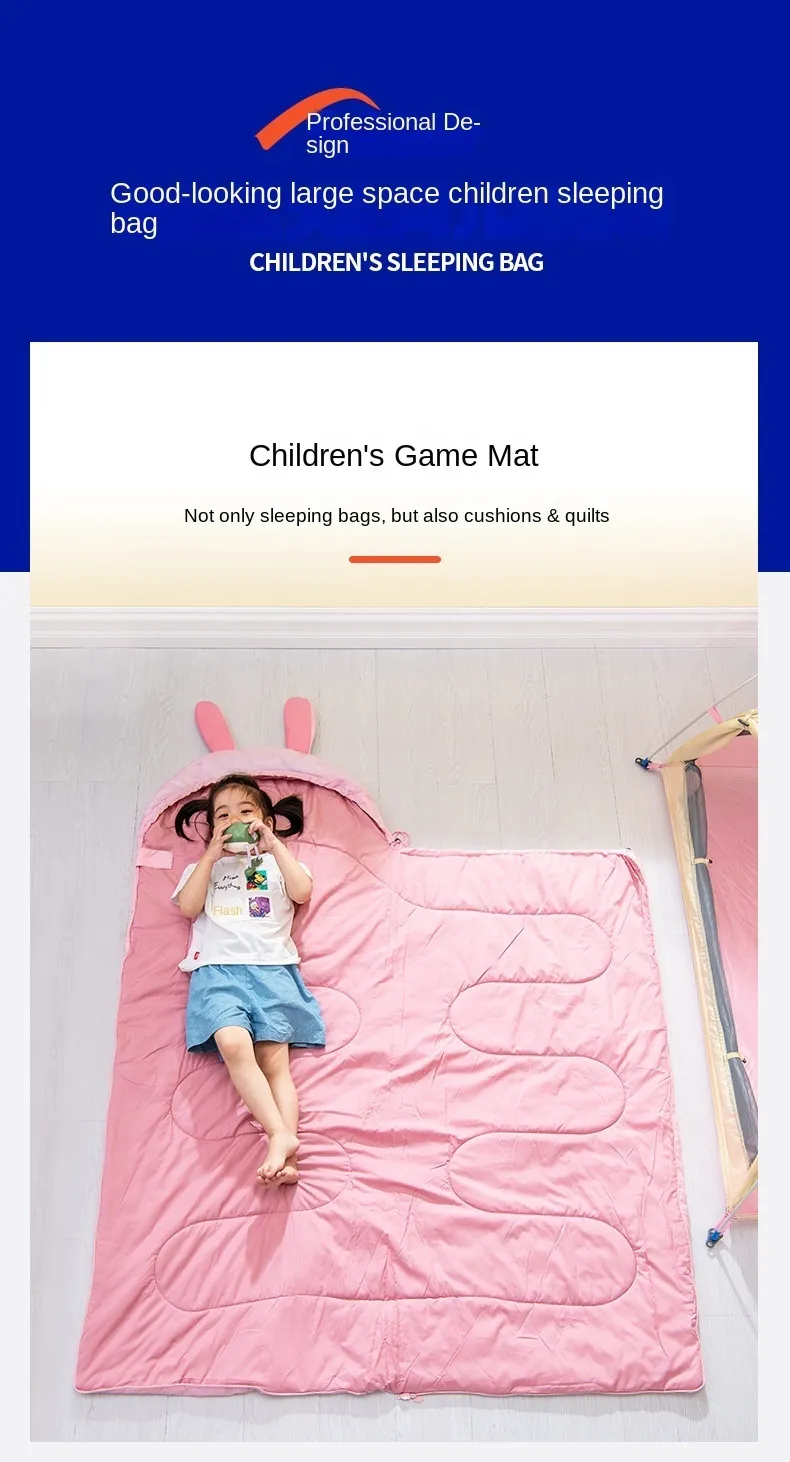 Childrens Sleeping Bag Spring Summer Outdoor Camping Thickened Thermal Indoor Single Student Lunch Break Anti Kick Quilt From Huo07 36.04 DHgate.Com