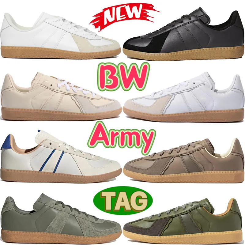 Fashion designer shoes BW Army trainers men women green light tan beige brown Olive White Blue Wonder Black casual mens sneakers womens trainer EUR 36-45 US 5-11