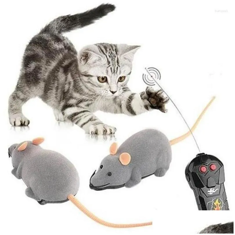 Giocattoli per gatti 8 colori telecomando wireless simulazione mouse giocattolo topi ratti elettronici per gattino novità consegna goccia giardino domestico animale domestico S Dhtlj