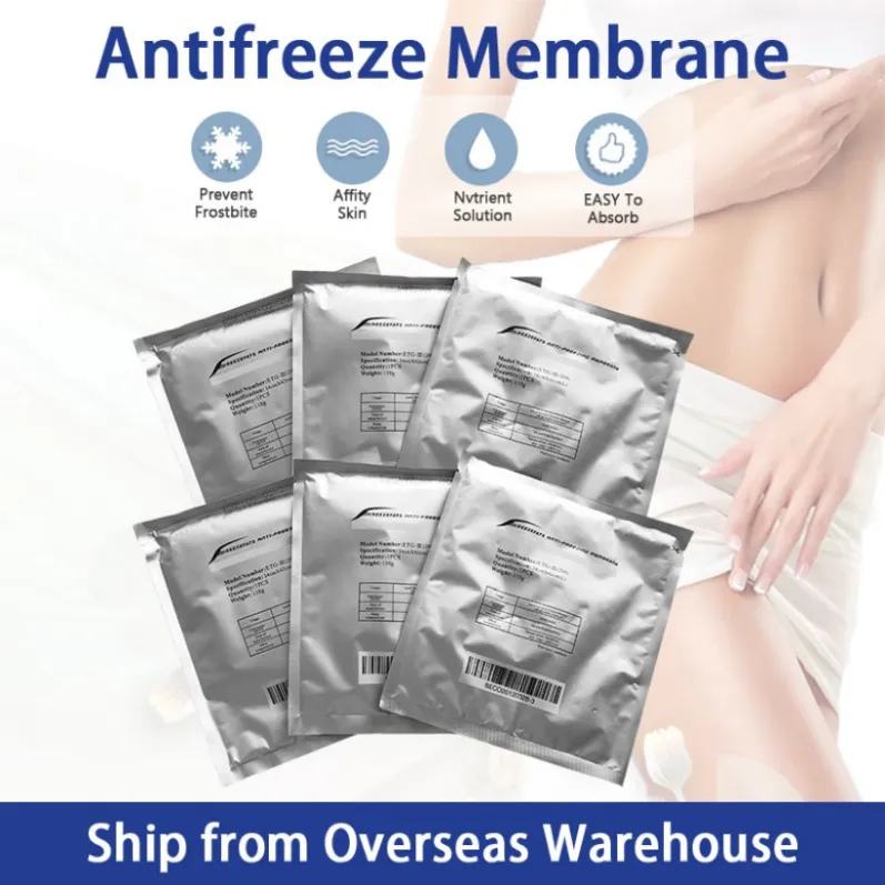 Sculpting Scelling 100pcs Anti Freeze Membrany Antifeeze Cryo Pad Bag 27x30 cm Membran przeciw zamarzaniu do terapii CE DHL