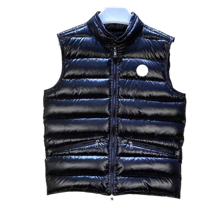 mens gilet Designer vest Women's Embroidery Badge Lightweight Standing Neck Short Puffer Vest Couple Thickened Warm Coat Top Jacket Down Coat