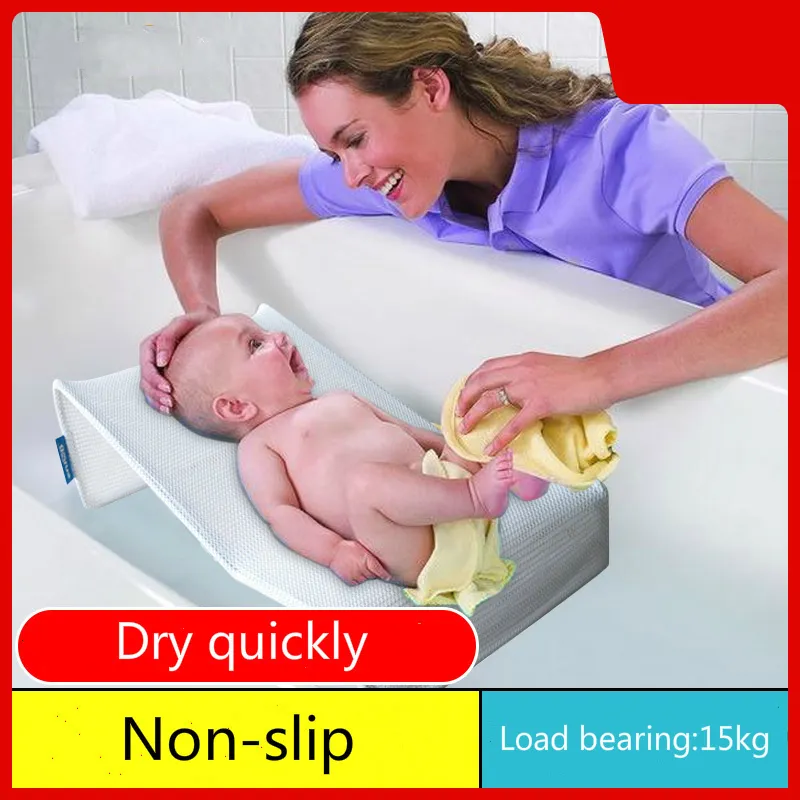 Bathing Tubs Seats Baby Shower Portable Cushion Bed Infant Anti-slip Security Bath Pad General Baby Bath Tub Seat Safety Stable Bath Seat Support 230923