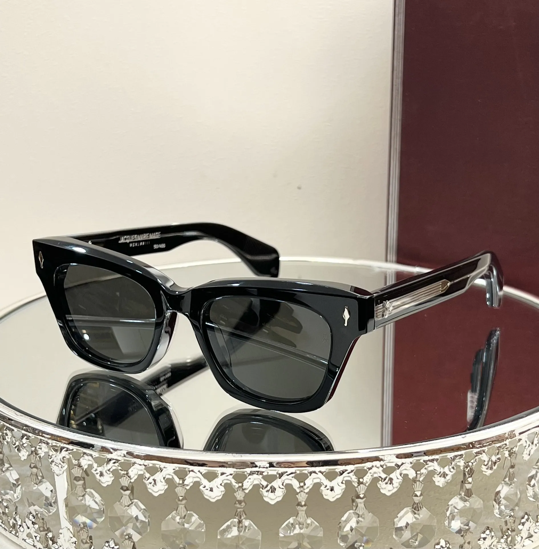 DEALA Retro Vintage Rectangular Acetate Sunglasses With Acetate