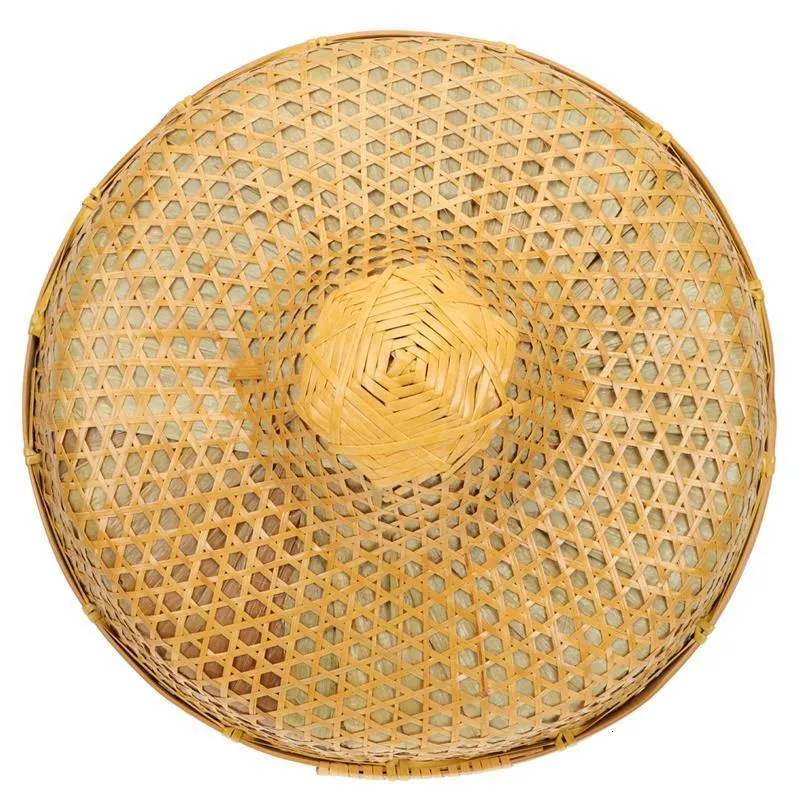 Asian Vietnamese Coolie Straw Bamboo Cone Sun Hat Garden Farmer