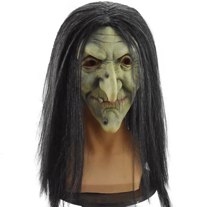 Smiffys Máscara De Bruja Vieja De Látex – Accesorio Realista Para Disfraces De Halloween Y Carnaval, Talla Única