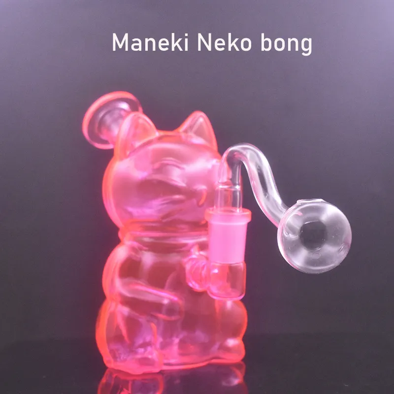 Vente en gros 5,5 pouces de bécher en verre Bongs plates-formes pétrolières en ligne Perc Pipe à fumer Dab Rig conduites d'eau Bong Bubbler avec 14,4 mm mâle tuyau de brûleur à mazout en verre DHL gratuit