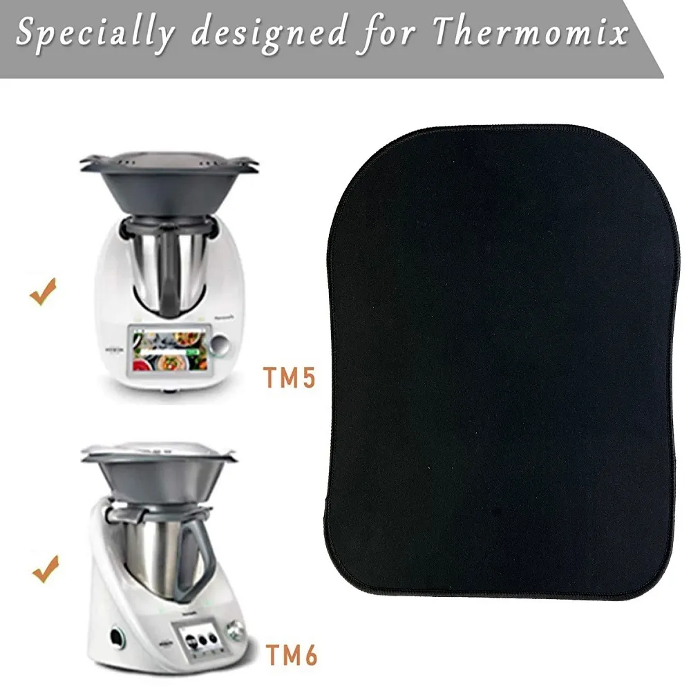 Tavoletta Scorrevole Premium Per Thermomix - TM5, TM6, TM31 - Vetro Acrilico, Effetto Marmo, Made In Germany - 5