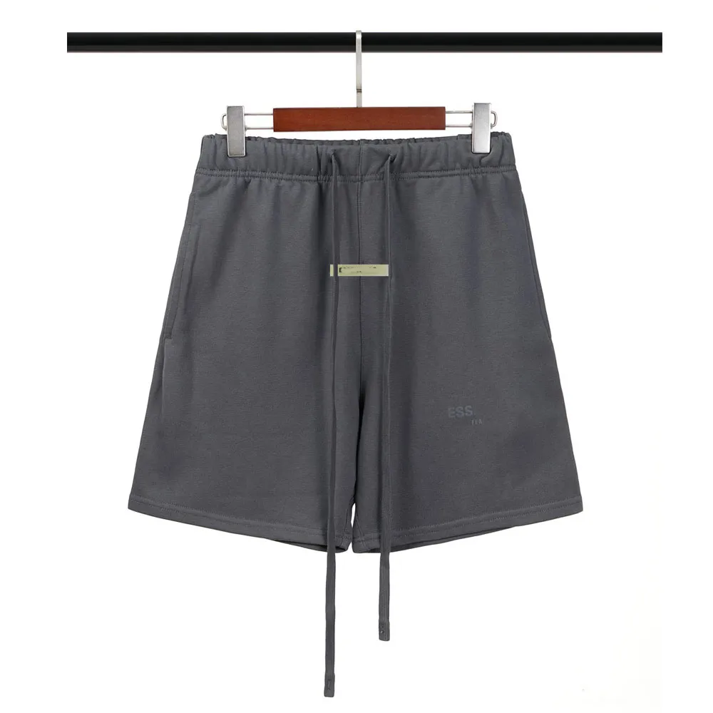 MENS SHORTS MAN WOMENS DESIGNER ESS Tjock kort aktiv avslappnad mittökning 100% ren bomullselastisk midjebyxor reflekterande bokstav plus stor storlek varför