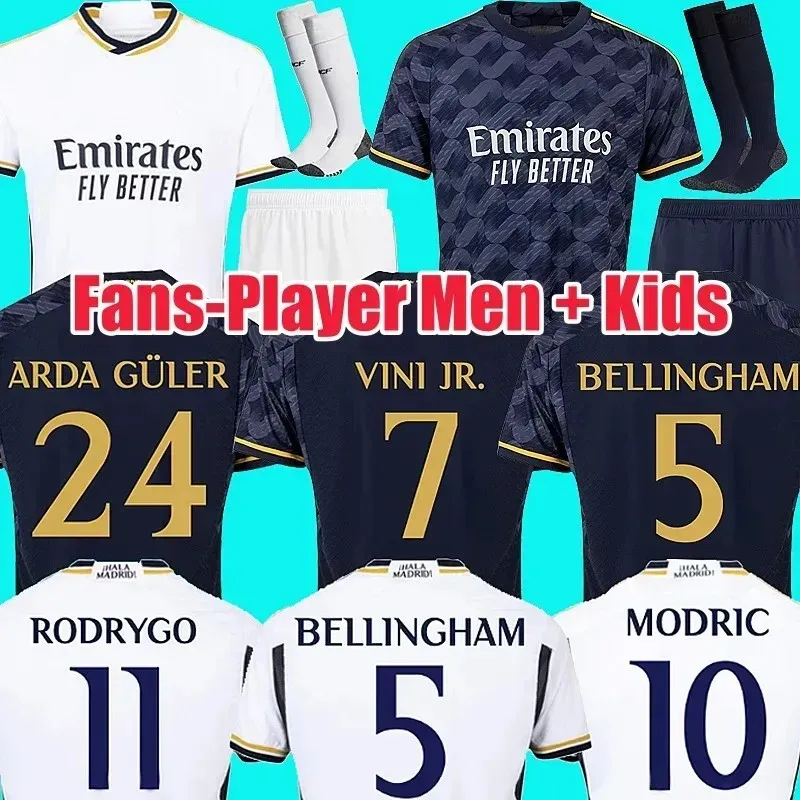 2024 3XL 4XL 23 24 Bellingham Soccer Jerseys 2023 Real Madrids Vini Jr Benzema Camavinga Rudrygo Modric Kroos Tchouameni Vaerde Men kids