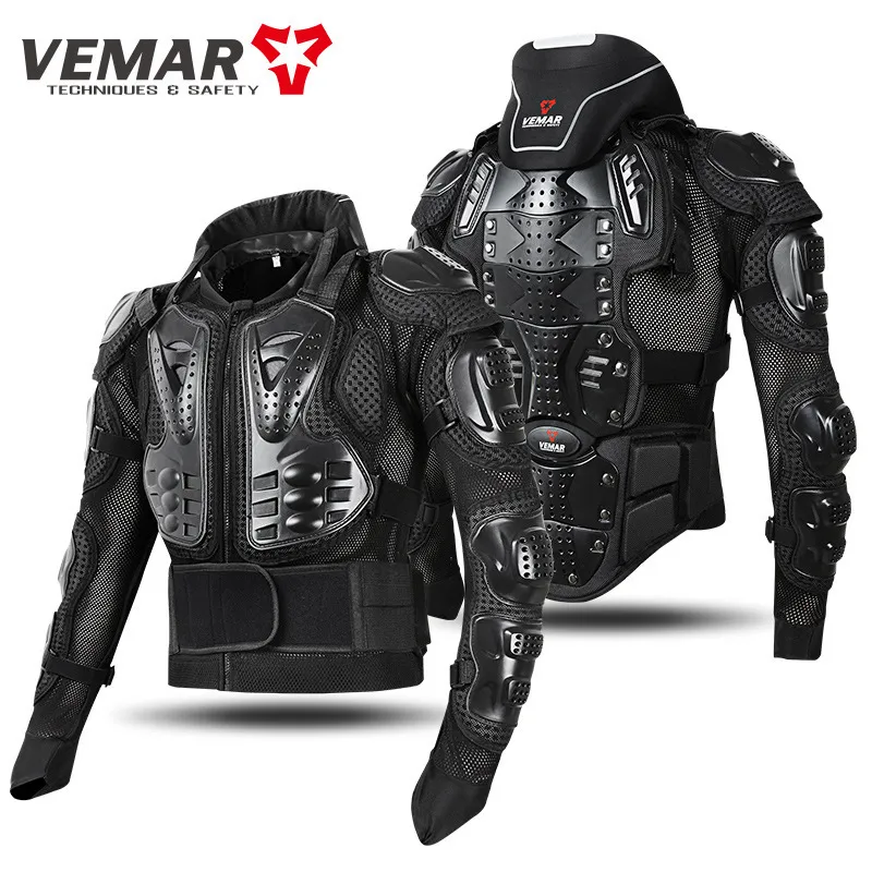 Vestes pour hommes Veste de moto Hommes Femmes Moto Armure Full Body Motocross Racing Moto Veste Équitation Moto Protection Taille M-3XL 230923