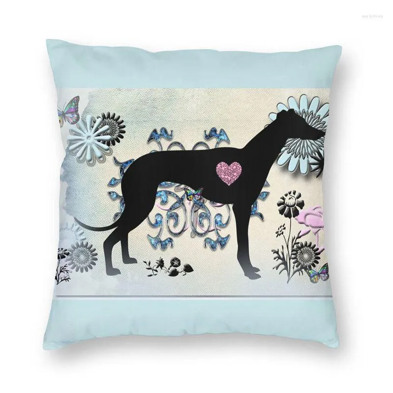 Pillow Personalized Greyhound Sighthound Art Square Throw Case Home Decor 3D Two Side Printed Cover For Sofa