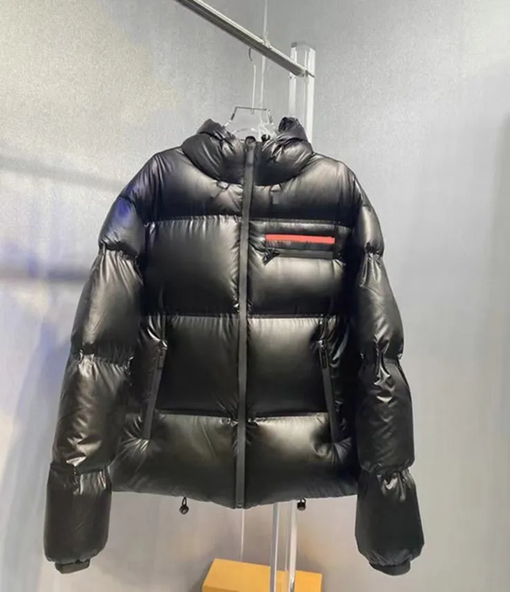 Designer mens puffer jaqueta feminina clássico casual moda ao ar livre inverno à prova de vento quente com capuz casacos grossos