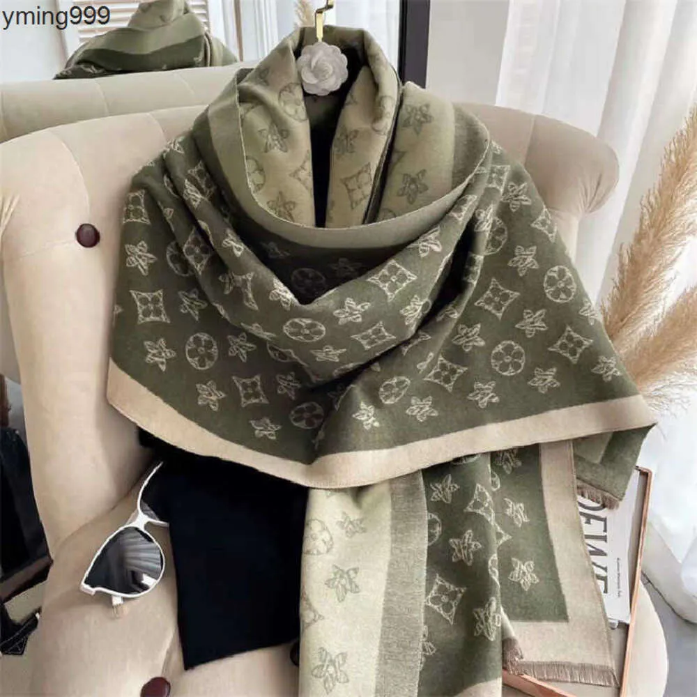 thick with lvlies winter versatile louisity for Chao autumn and brand stars cashmere Korean version scarf shawl for warmth and women's new Bib 67OE