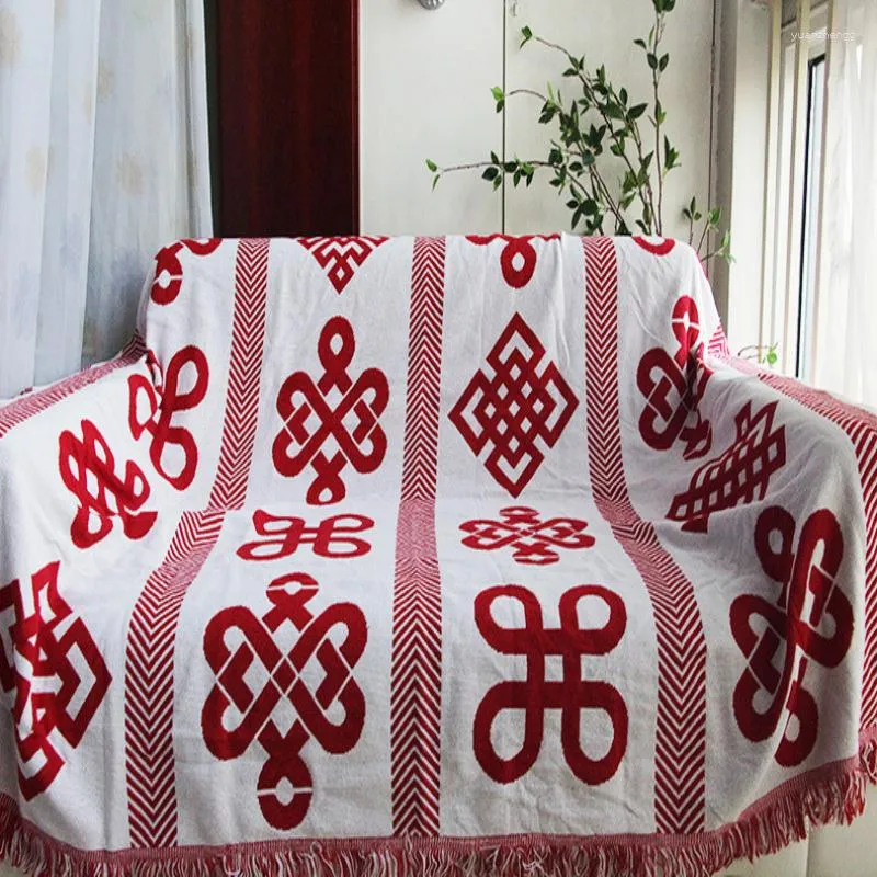 Tapestries High Quality Vintage Thick Blanket Multipurpose Double sided Wall Tapestry Sofa Towel Bed Cover Carpet Tablecloths Quilts
