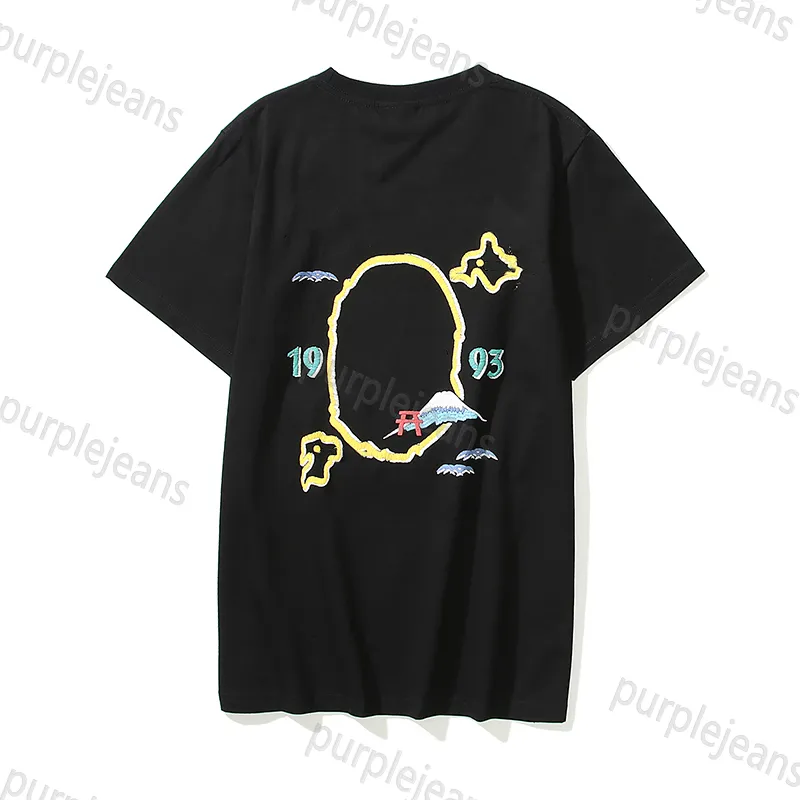 23SS Luxurys herr designer t shirt streetwear shorthajar ärm ärm män kvinnor hög kvalitet hip hop bomull hajar thshirts kläder gata shorts ärmar kläder