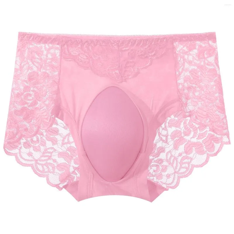 Sexy Crossdresser Transgender Underwear For Men Low Rise Sponge Convex  Pouch Lace Panty Transvestite Briefs From Quentinde, $9.59