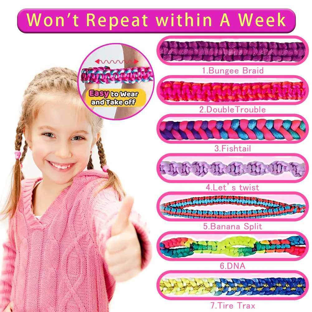 Friendship Bracelet Making Kit Toys, Ages 6 7 8 9 10 11 12 Year Old Girls  Gifts Ideas, Birthday Present For Teen Girl, Arts And Crafts String Maker  To