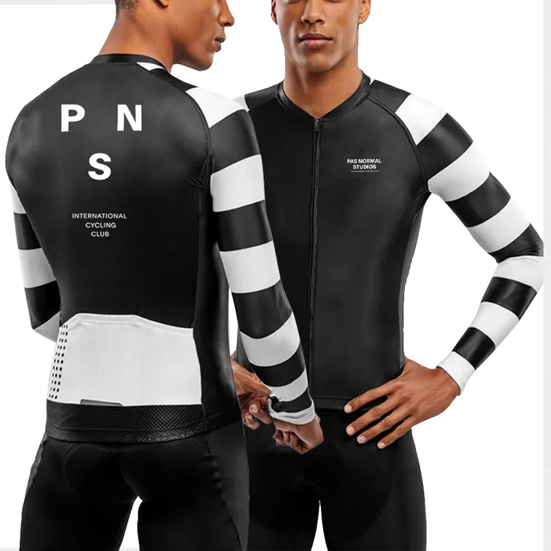 Conjuntos de camisa de ciclismo pas estúdios normais pns camisa de ciclismo primavera outono manga longa dos homens ciclismo roupas calças conjunto 230922