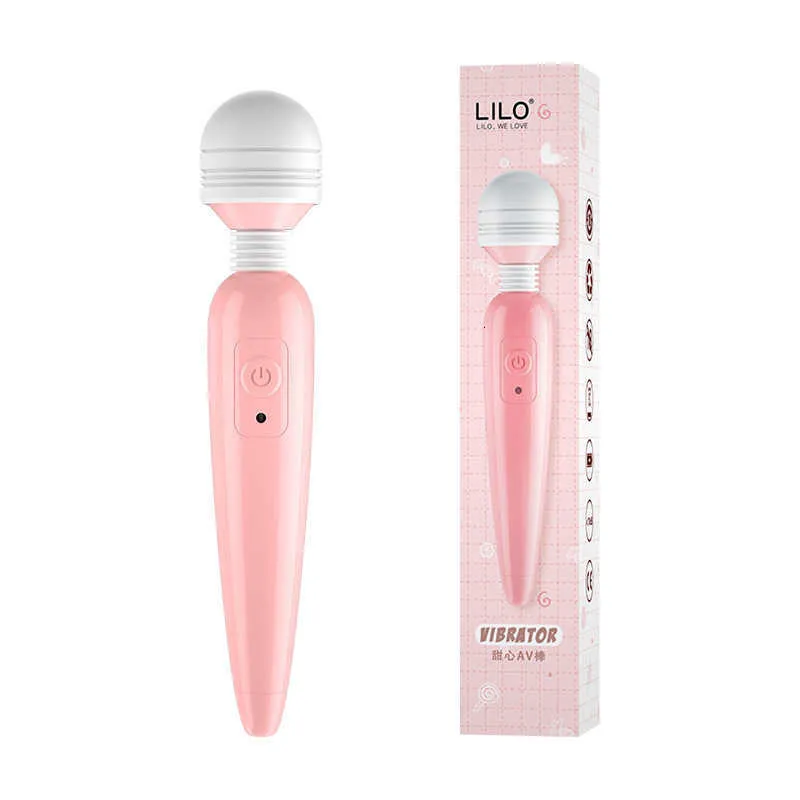 Lele Sweetheart AV Bastone da massaggio Ricarica USB Vibratore a frequenza variabile Masturatore femminile Giocattolo del sesso per adulti