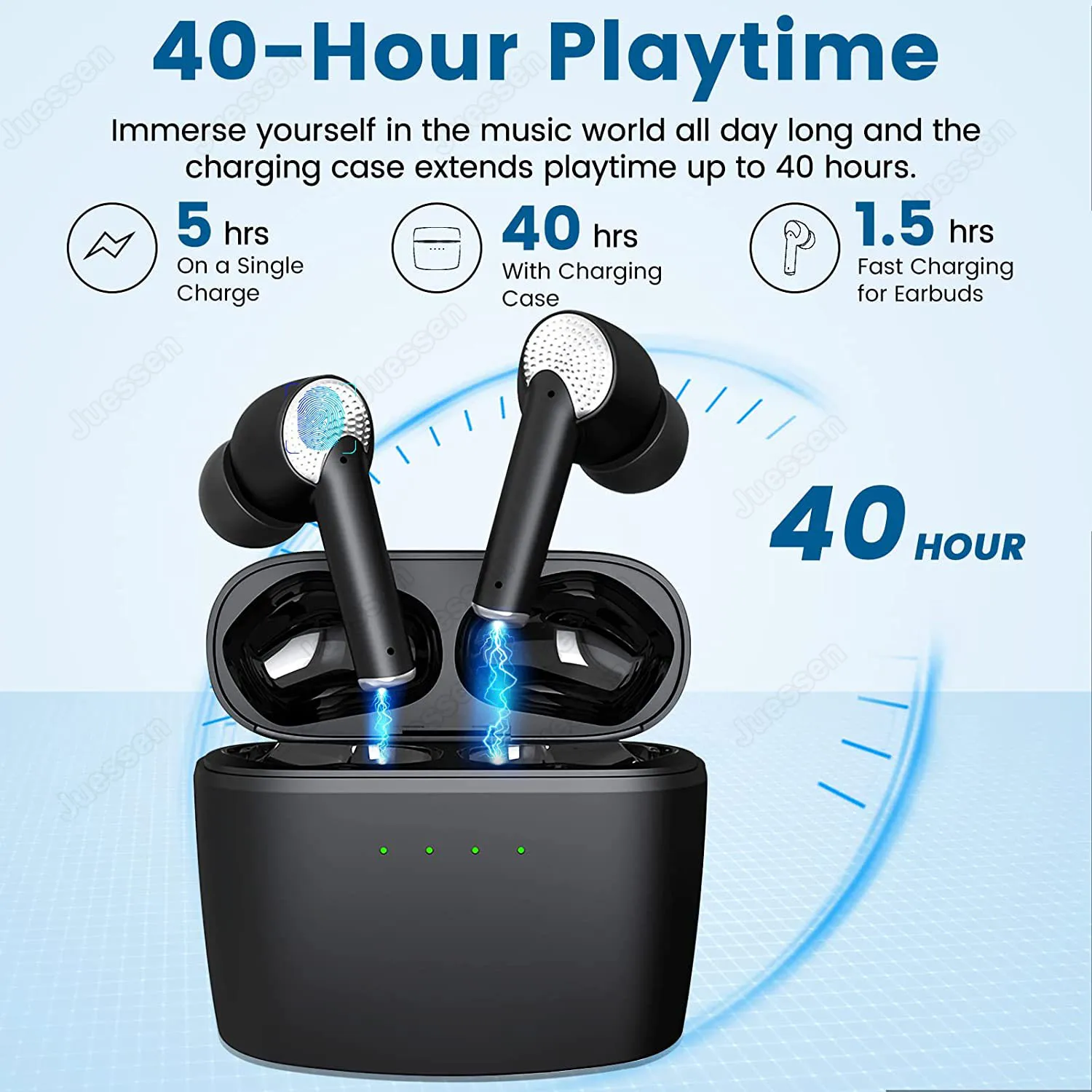 J8 ANC TWS Bluetooth Earphones Wireless Active Noise Cancelling Headphones Latency mic ENC Earbuds With Mic With Microphone earbuds headphones ecouteur cuffie