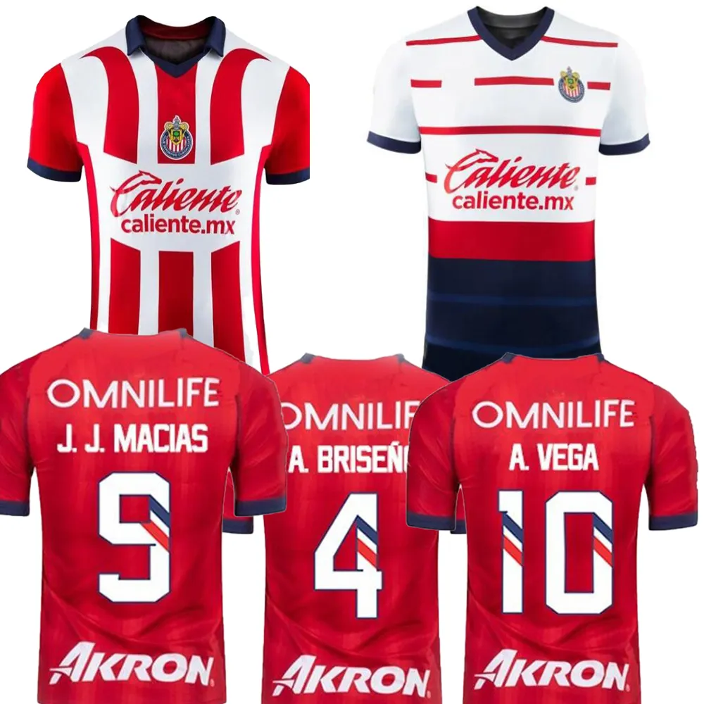 23-24 Chivas Guadalajara Soccer Jerseys I. Brizuela A. Vega Zaldivar H.Mier J. Angulo Angulo F. Beltran L.