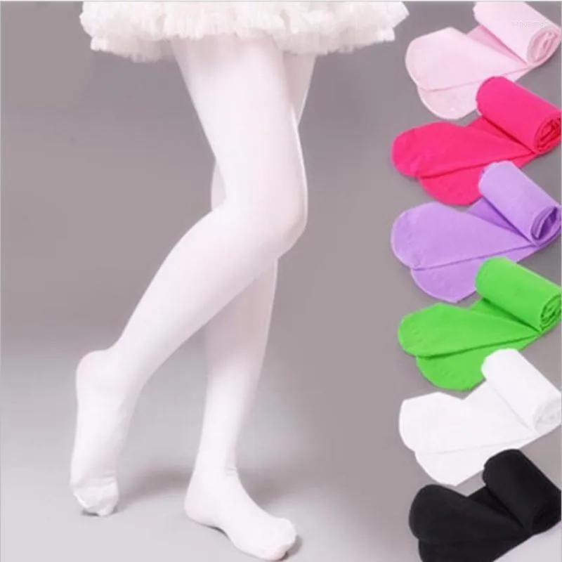 Women Socks Factory Wholesale Spring And Summer Thin 80d Velvet Children's Dance Girls Ballet White Pantyhose