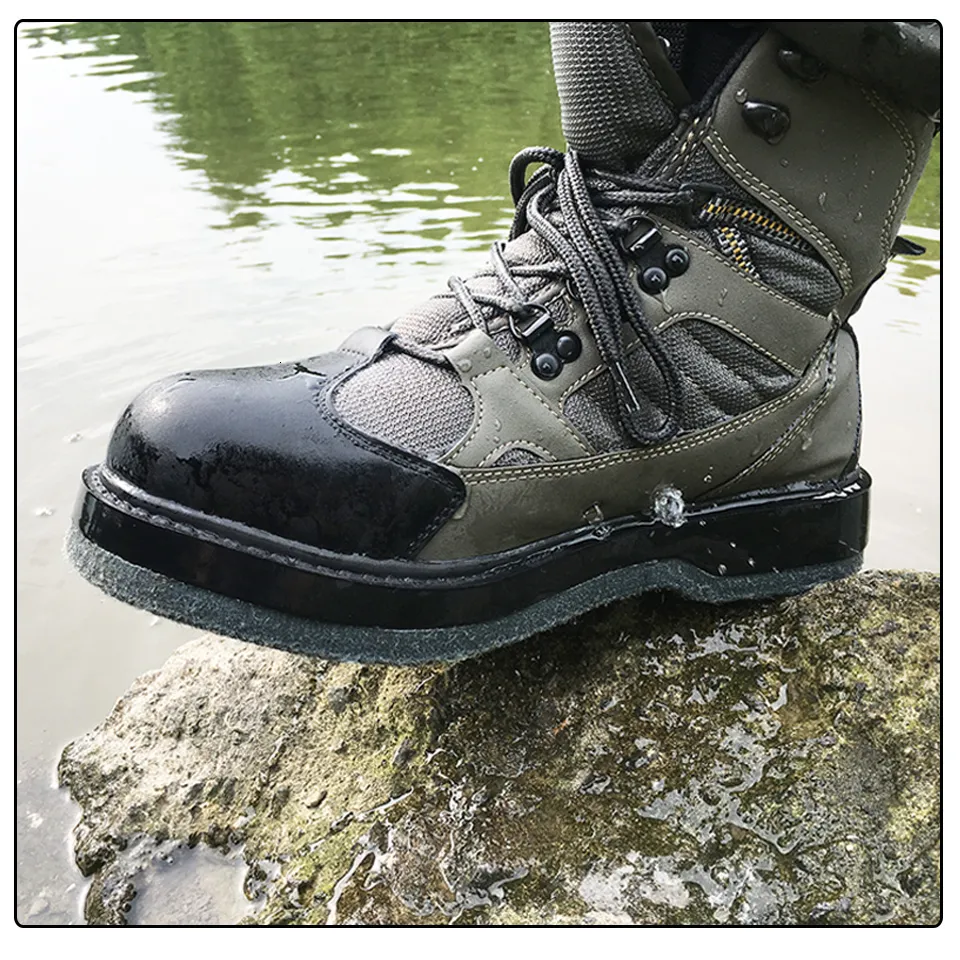 Rain Boots Fly Fishing Waders Wading Shoes Felt Rubber Sole Boots Outdoor  Anti Skid Hunting Hiking Reef Rock Fishing Shoes Upstream Boots 230922 From  Zhong0003, $72.48