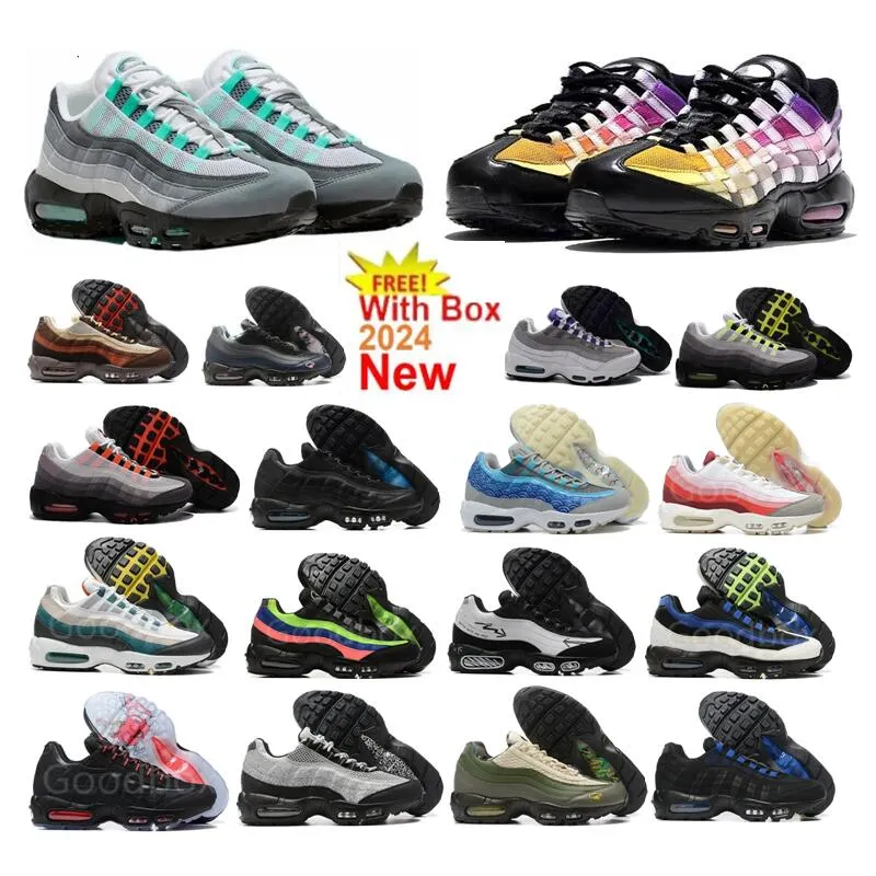 Nouveau Hyper Turquoise 95 Summerhouse OG Chaussures de course Noir Néon Ultra Wolf Gris Icônes 95s Hyper Turquoise Flip Rouge Stardust Violet Jewel Gris Jewel Safari réfléchissant