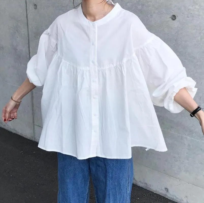 Damen Blusen Shirts Cardigan Einfarbig Top Langarm Designer Button Up Spitze Damen Mode Tops Kawaii Kleidung Weiße Bluse Y2K