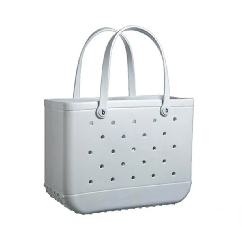 Borse da donna impermeabili grandi in Eva Tote per la spesa Borse da spiaggia lavabili in silicone Borsa da palude Eco Jelly Candy Lady Handbags288O